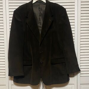 Metropolitan Man Brown Corduroy Blazer Size 36 L